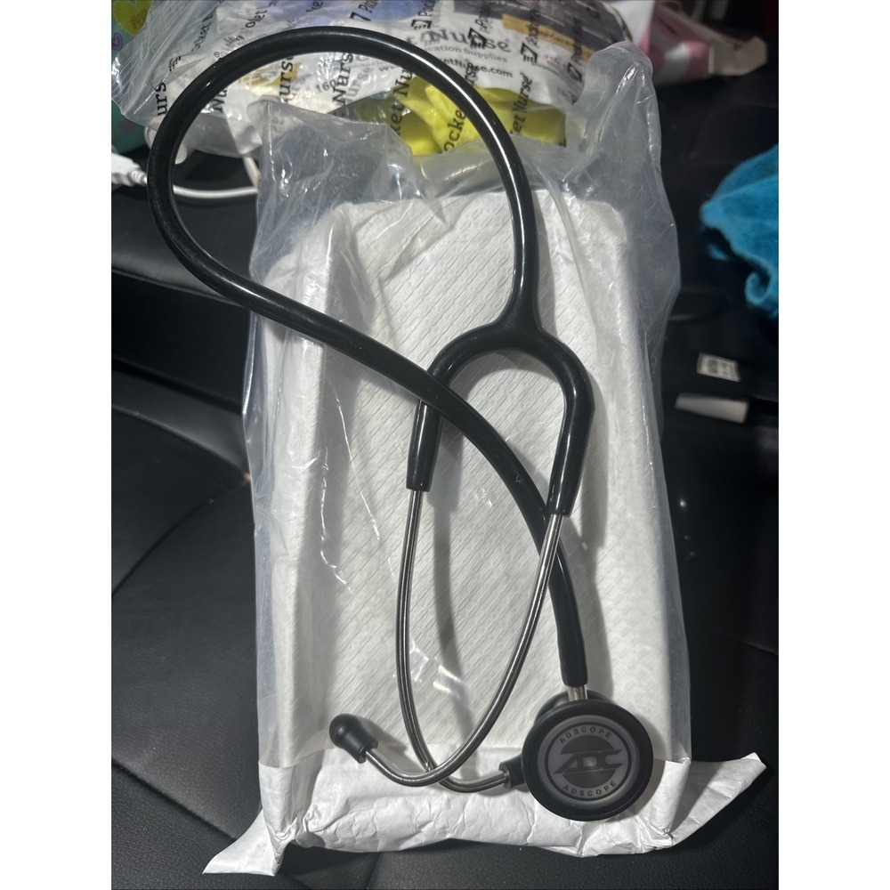 ADC Adscope 603 Clinician Series Stethoscope Adult-30" Black